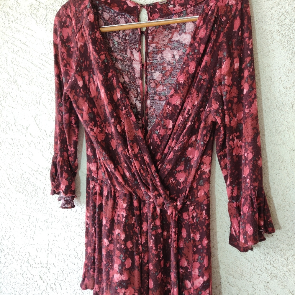 Free People Red Floral Jumpsuit - Picture 8 of 15